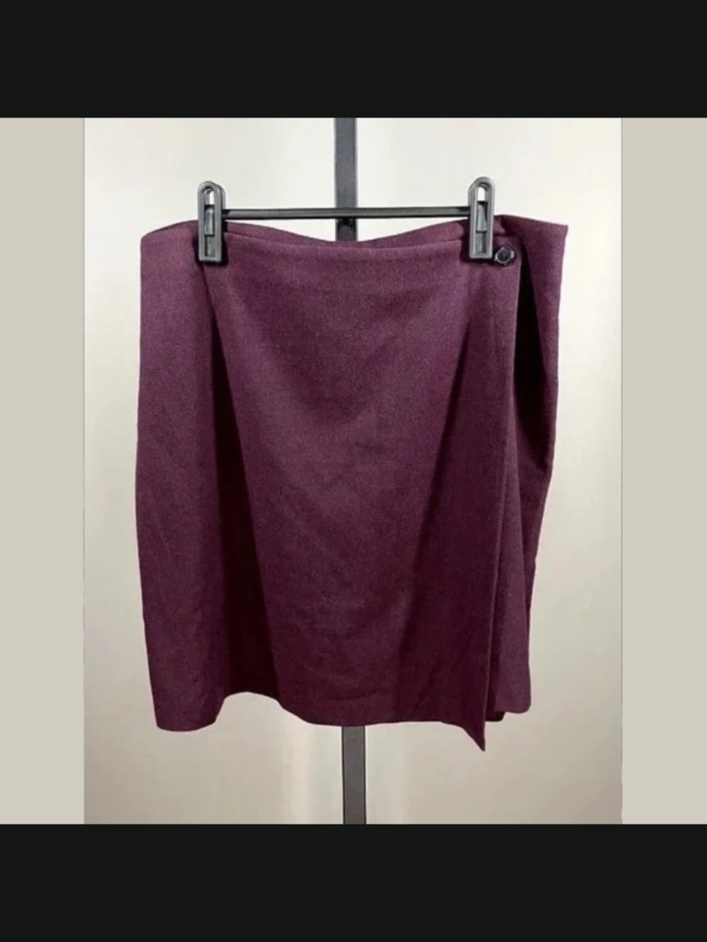 NEW Banana Republic Skirt Womens 10 purple wrap straight career preppy